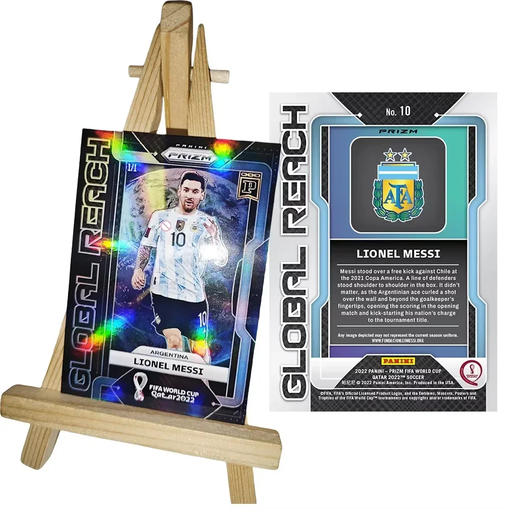 パニーニ自家製スター DIY カード メッシ ロナウド サイン入り