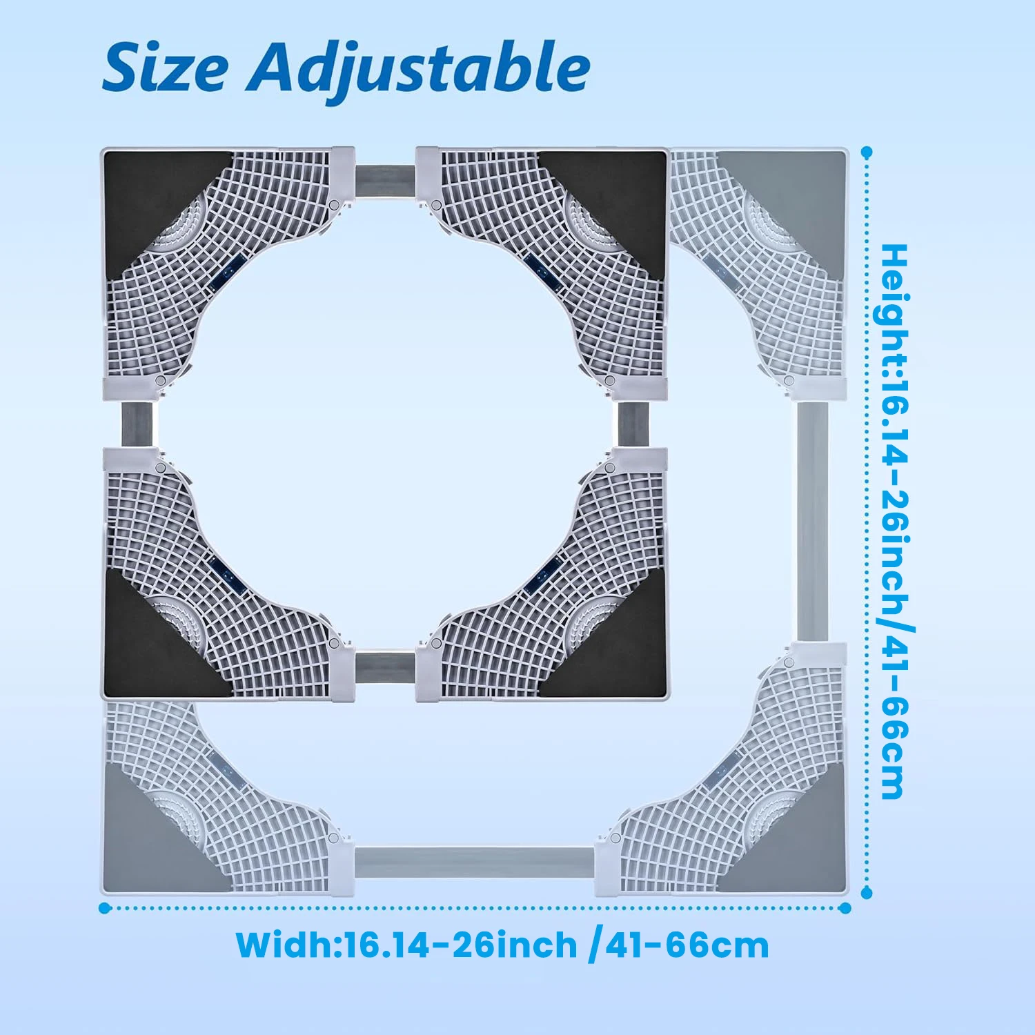 Washing machine base mini fridge base 4 sturdy feet fridge base Washer and dryer non-slip