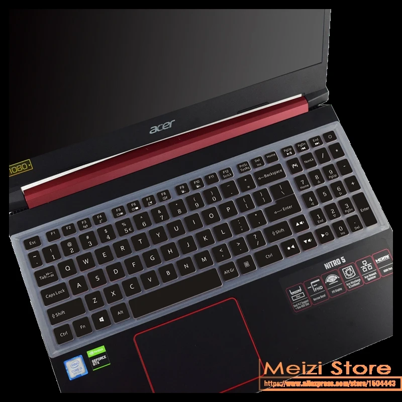 Silicone Laptop Keyboard Cover skin for Acer Aspire Nitro 5 AN515-55 AN515-54 AN515-44 AN515-44 15.6-inch Predator Gaming