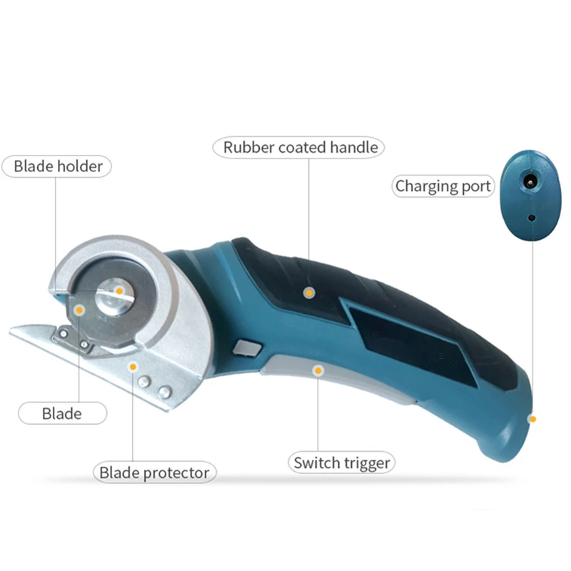 6mm Electric Scissor Cutting Thickness Fabric Cutting Machine Paperboard Leather Plastic Trimmer Electric Rotary Cloth Cutter 3