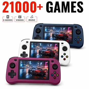 Nuova Console di Gioco Portatile Retrò con Schermo IPS da 4.5'', Lettore di Videogiochi Portatile con 21000+ Giochi Classici Integrati, Regalo