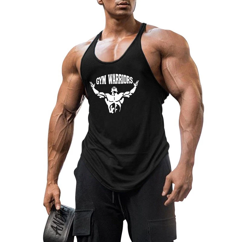 New Workout Mens Tank Tops Shirt Gym Tank Top Fitness Vest Sleeveless Cotton Man Canotte Bodybuilding Man Clothes Wear| | - AliExpress