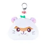 Cute Anime Corocorokuririn Plush Keychain Mascot Key Chain Kawaii Hamster Head Bag Keychains Keyring Small Gift 1