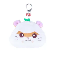 Cute Anime Corocorokuririn Plush Keychain Mascot Key Chain Kawaii Hamster Head Bag Keychains Keyring Small Gift 1