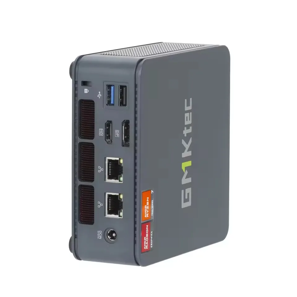 GMKtec Nucbox Mini PC Gamer K6 M6 AMD Ryzen 7 7840HS R5 6600H USB4 2*DDR5 2*PCIE 2*2.5G NUC Desktop Computer Windows 11 WiFi6E 5