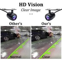 Caméra de recul pour voiture, Vision nocturne HD, grand Angle, caméra de stationnement, étanche, CCD LED, moniteur de sauvegarde automatique, Image couleur 3