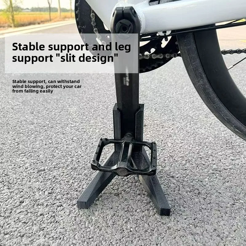 Bike Rear Parking Rack - Convenient Side Frame Stand for Road and Mountain Bikes