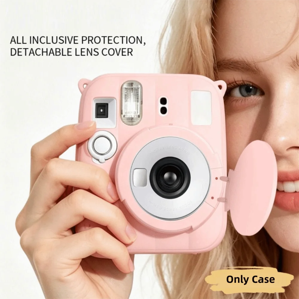 낙하 방지 실리콘 카메라 케이스 충격 방지 낙하 방지 카메라 보호 커버 Instax Mini 13용 편안하고 가벼운 무게
