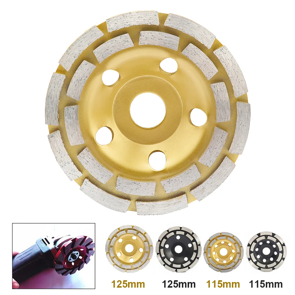115mm Diamond Grinding Wheel Cup Disc Grinder Concrete Granite Stone Metalworking Cutting Grinding Wheel Saw Blade Abrasive Tool
