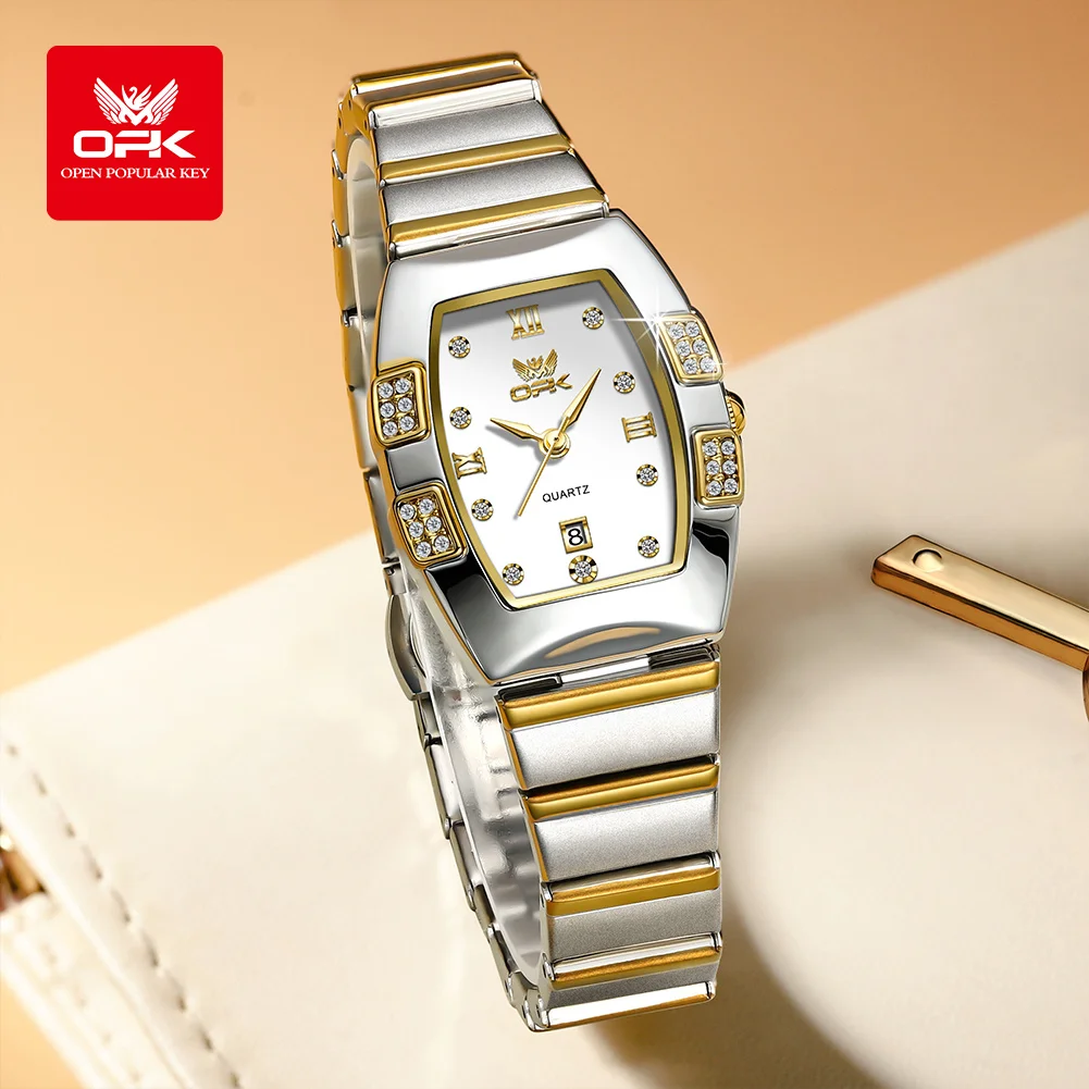 OPK Diamond Quartz Watch For Women Waterproof Luxury Ladies Hand Clock Auto Date Original Top Brand Fashion Woman Watches_ecoleips.com
