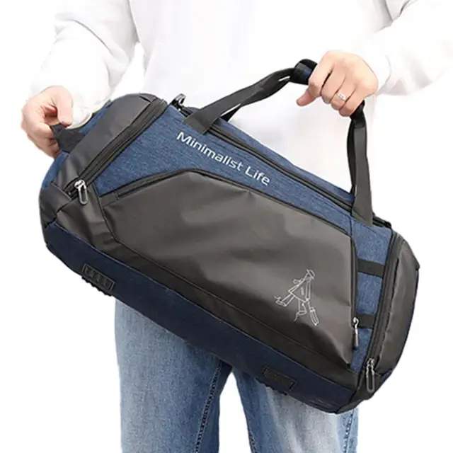 LEcylankEr Bolsa Deporte Grande con Compartimento para Zapatos, Bolsa de  Viaje Impermeable para Hombre Mujer, Bolsa Gimnasio con Mojados  Compartimento para Entrenamiento Viajes Compras (Azul) : :  Deportes y aire libre