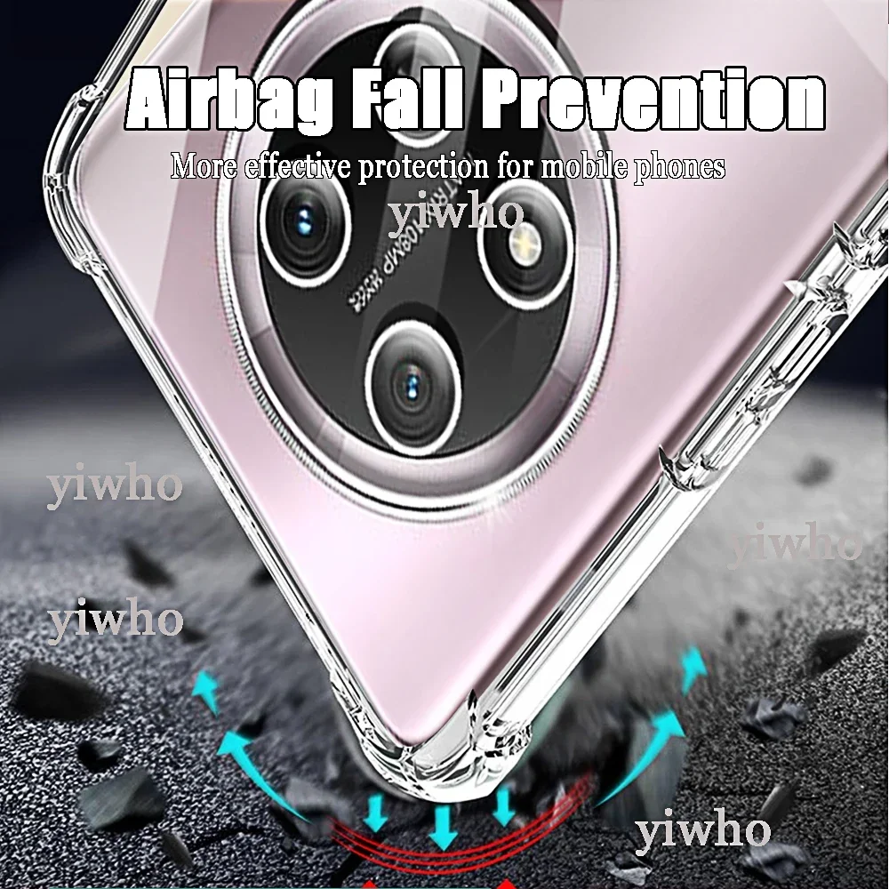 Durable Transparent Shockproof TPU Phone Case with Clear Back Cover