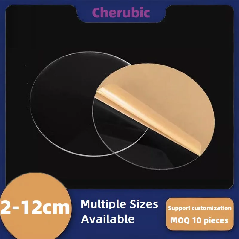 Clear Extruded Acrylic Circle Earrings Acrylic Discs Beads Round Picture Frames Necklace Diy 6cm 7cm 8cm 9cm 10cm jewelry making supplies craft supplies