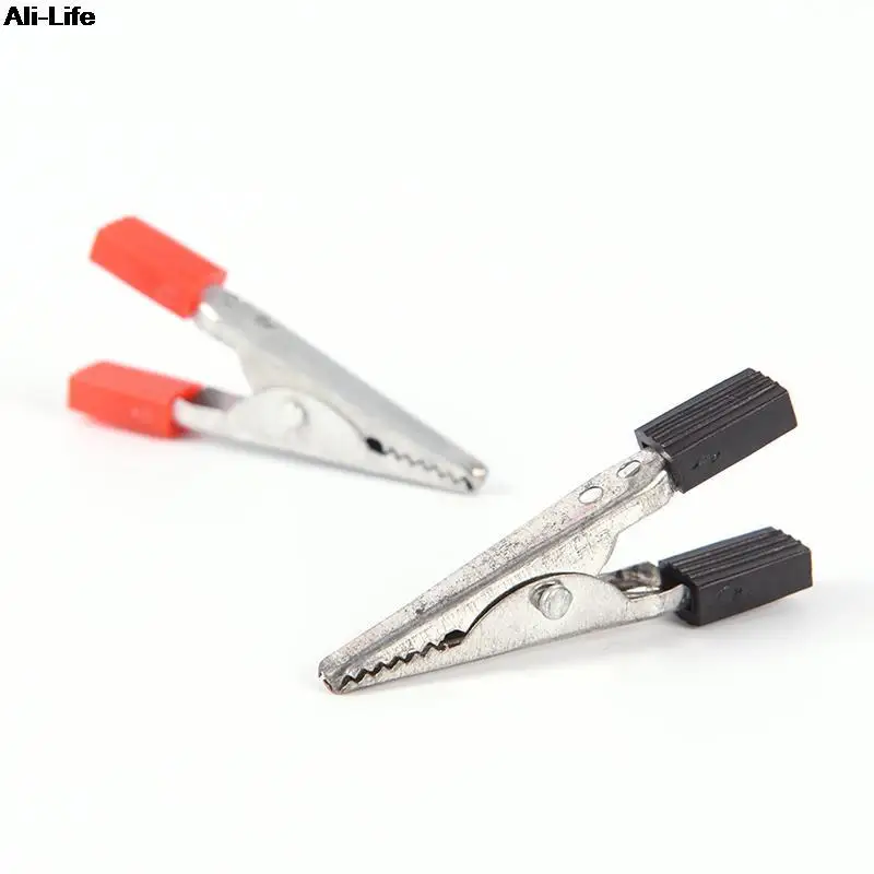 Electrical Tool Alligator Clips Battery Clip Crocodile Car Caravan Van Battery Test Lead Clips 10pcs 45mm