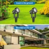 6LEDS Garden Spotlight 3000K Outdoor Landscape Yard Lighting EU/US/UK Plug Wateproof Countyard Street Lawn Lamp for Tree Decor 4