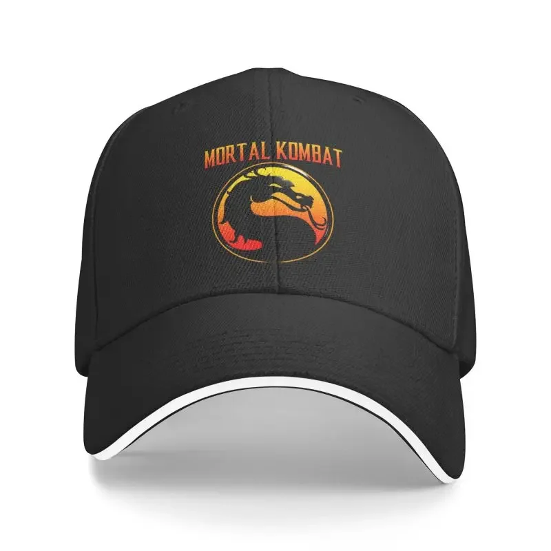 

Y2K Custom Mortal Kombat Logo Baseball Cap Hip Hop Men Women'S Adjustable Mk11 Fighting Game Dad Hat Autumn