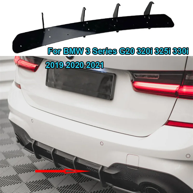 

Автомобильный держатель для спойлера, нижняя часть для BMW 3 серии G20 320i 325i 330i 2019 2020 2021, Нижняя защита заднего бампера