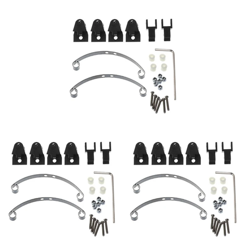 

3X стальной пружинный подвесной комплект для WPL Henglong B14 B16 B24 B36 Урал Q60 Q61 Q62 Q63 Q64 4X4 6X6 черный