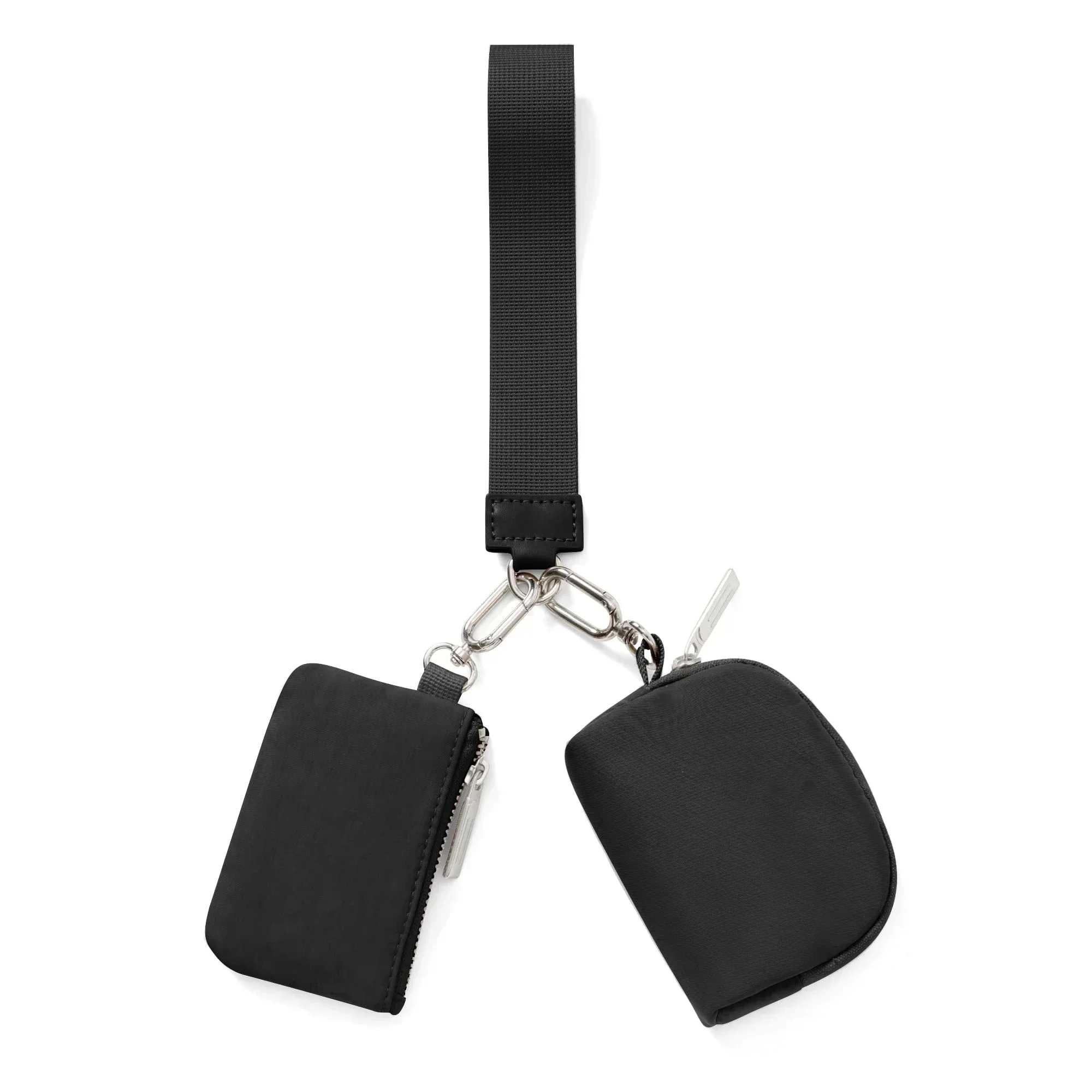 Mini Zip Around Wristlet Wallet for Women Dual Pouch Wristlet Portable for lulu Wristlet bag Lemon Bags for Mini Women Coin Pock