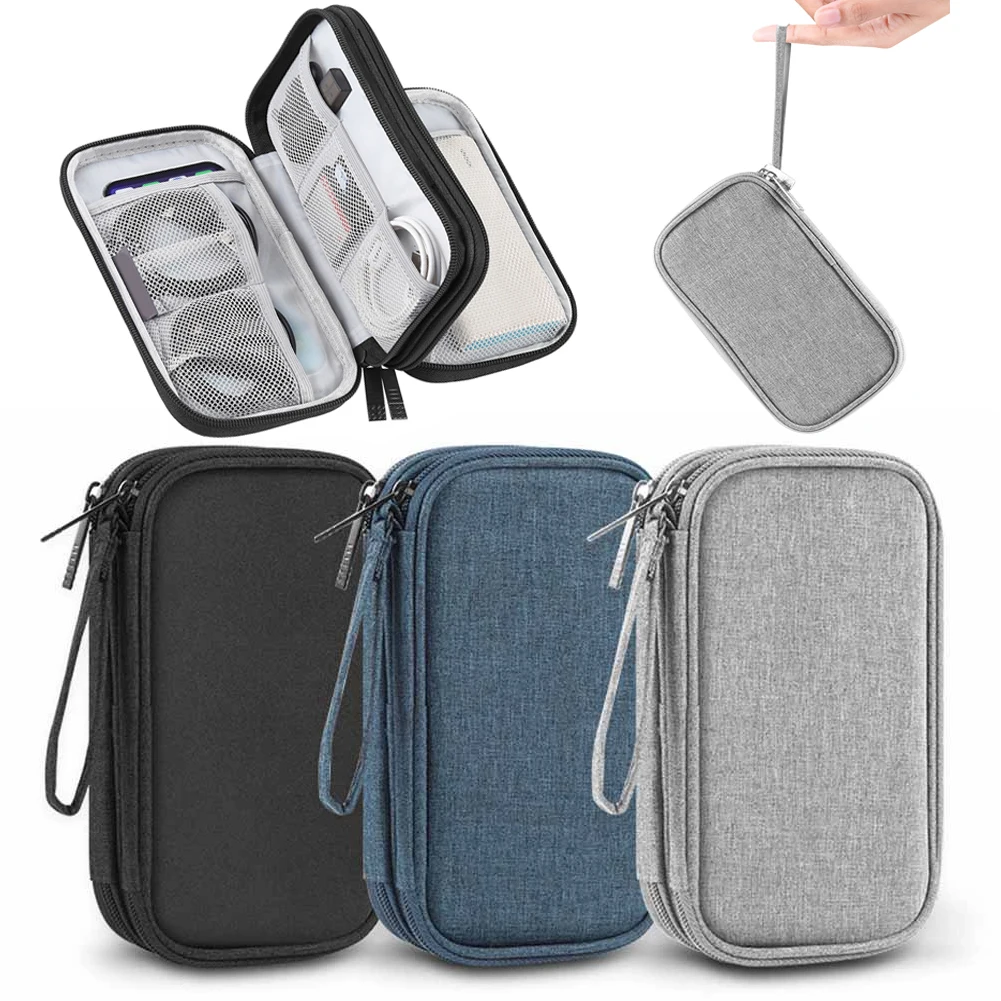 Cable Storage Bag Waterproof Digital Electronic Organizer Travel Cable Bag  Portable USB Data Line Cosmetic Zipper Storage Pouch - AliExpress