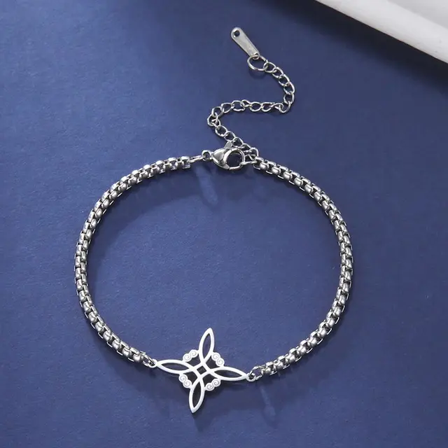 96653-43d55c.jpg Dawapara – Bracelet à breloques avec nœud de sorcière pour femmes, amulette de Protection des nœuds celtiques, chaîne de perles en acier inoxydable, bijoux Wiccan de sorcellerie