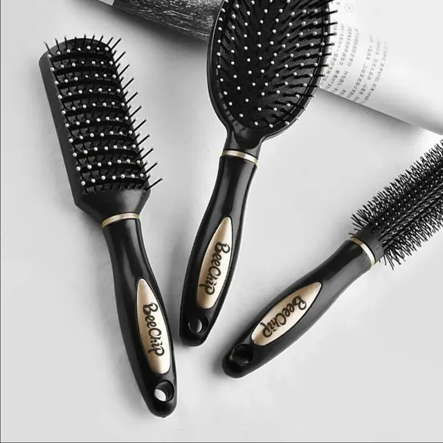 Hair Brush Anti Static Hair Comb Girl Mini Hair Brush Gold And Silver Color  Oval Comb Woman Hairdressing Massage Comb Brush Hair - Brushes & Combs -  AliExpress