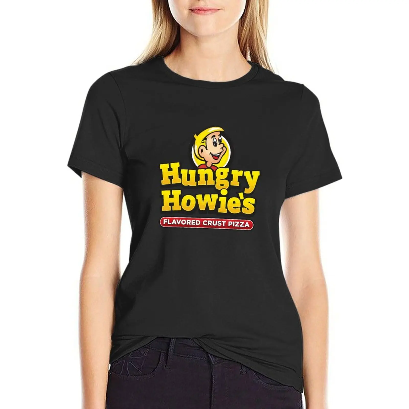 

Hungry Howie's Pizza T-shirt plus size tops korean fashion tops for Women