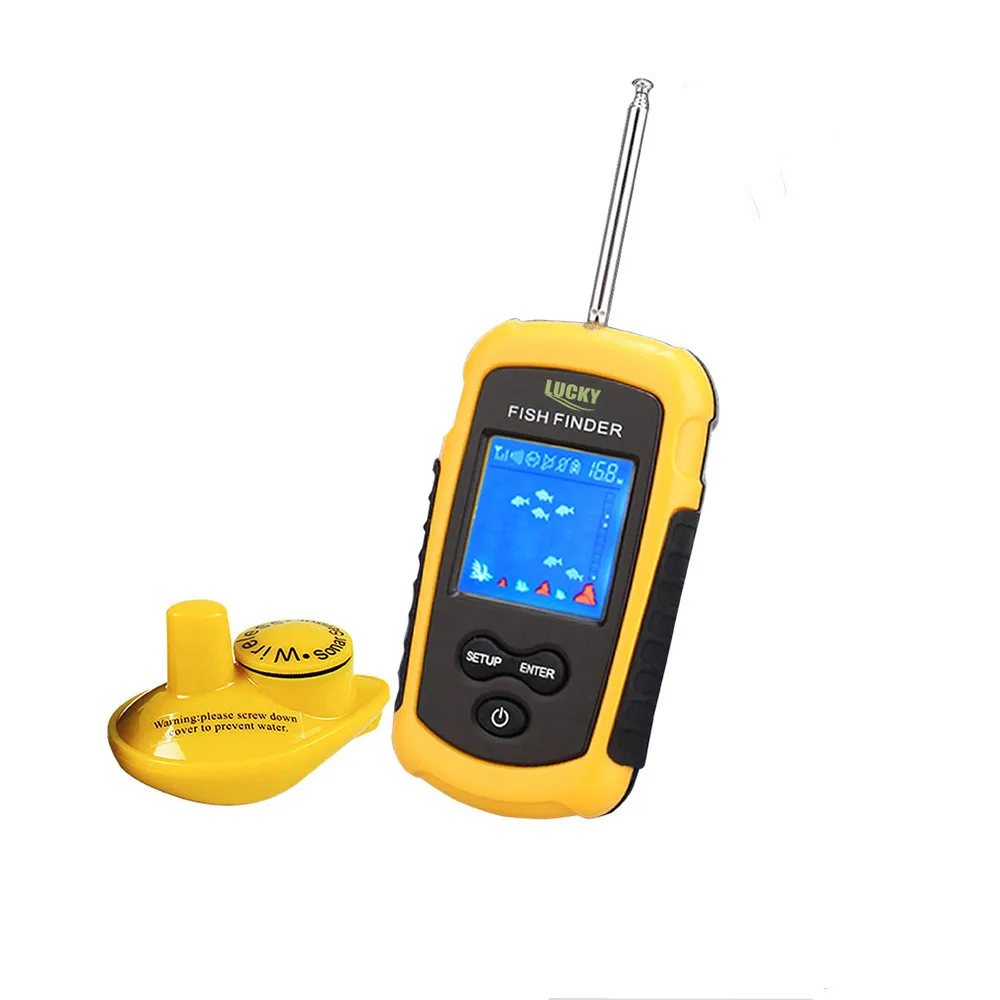 LUCKY FFCW1108-1 Wireless Sonar Fishing Alert Fish Finder Underwater Echo Sounder Portable fish finder