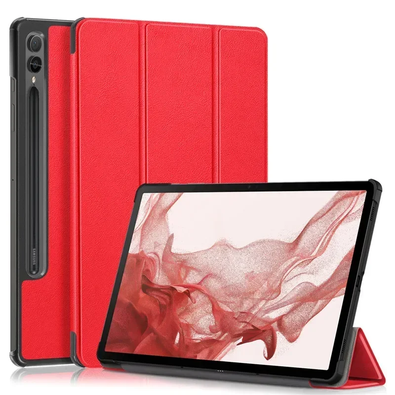 Premium Trifold Magnetic Leather Stand Smart Cover