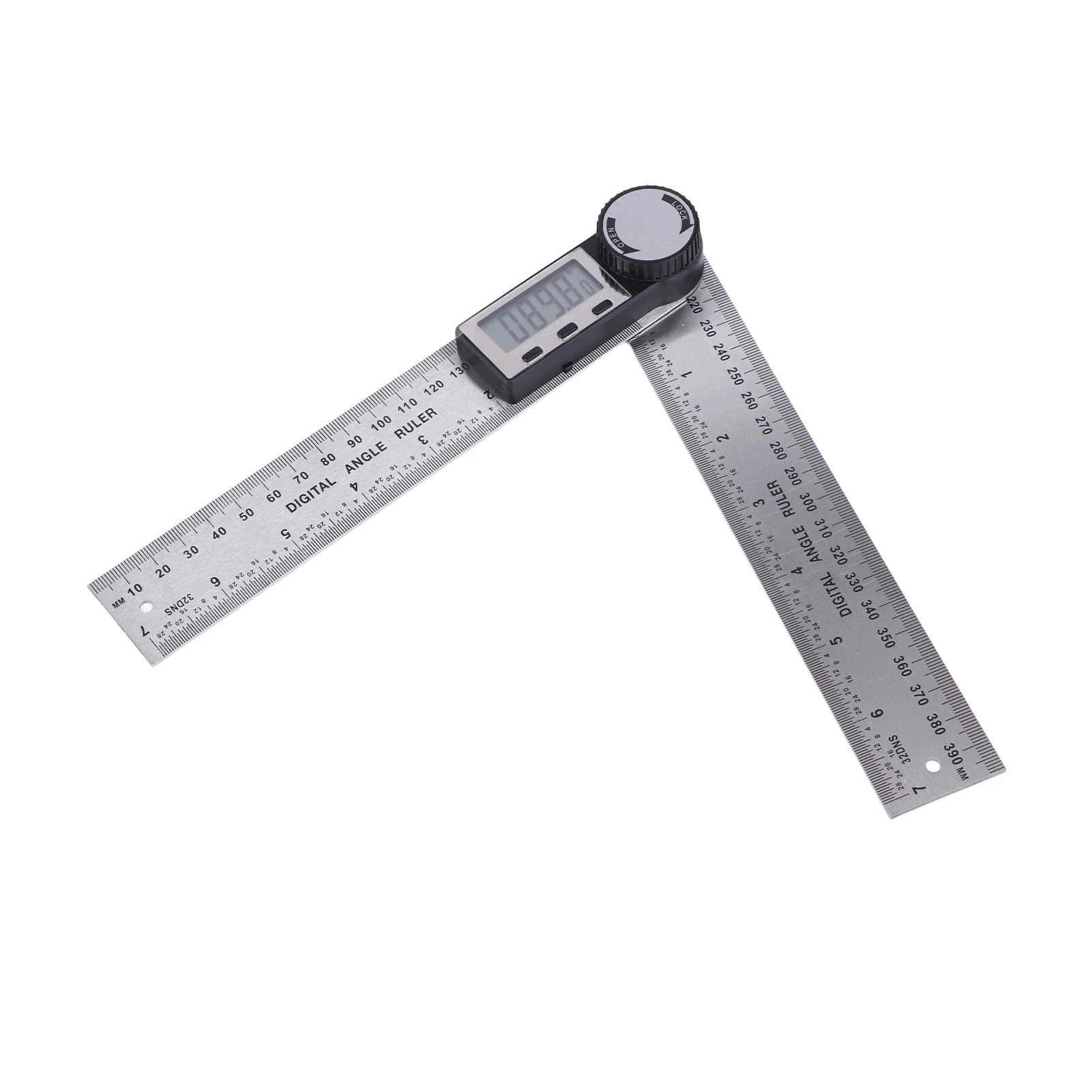 각도계 자 10?390mm 스테인레스 스틸 전자 각도기 디지털 각도계 각도 측정기 마이터 게이지 자