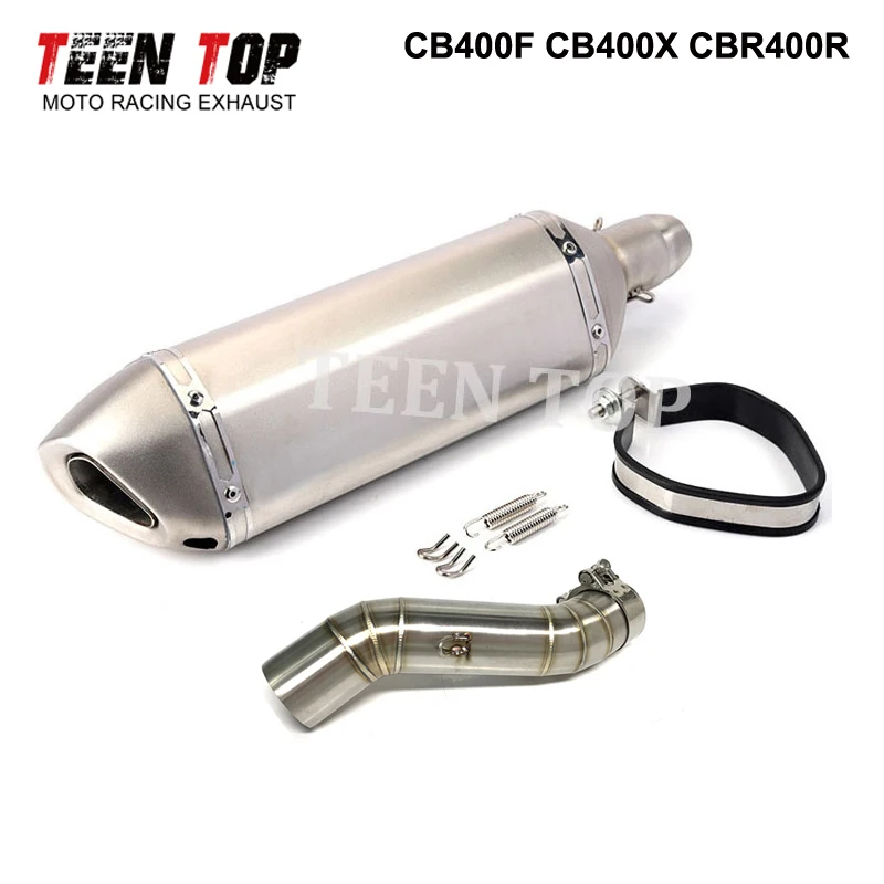51MM Motorcycle Exhaust Muffler With DB Killer For Honda CB400F CB400X Muffler 2018~2020 CBR400R Exhaust 2016~2020 Motobike Tube - Image 4