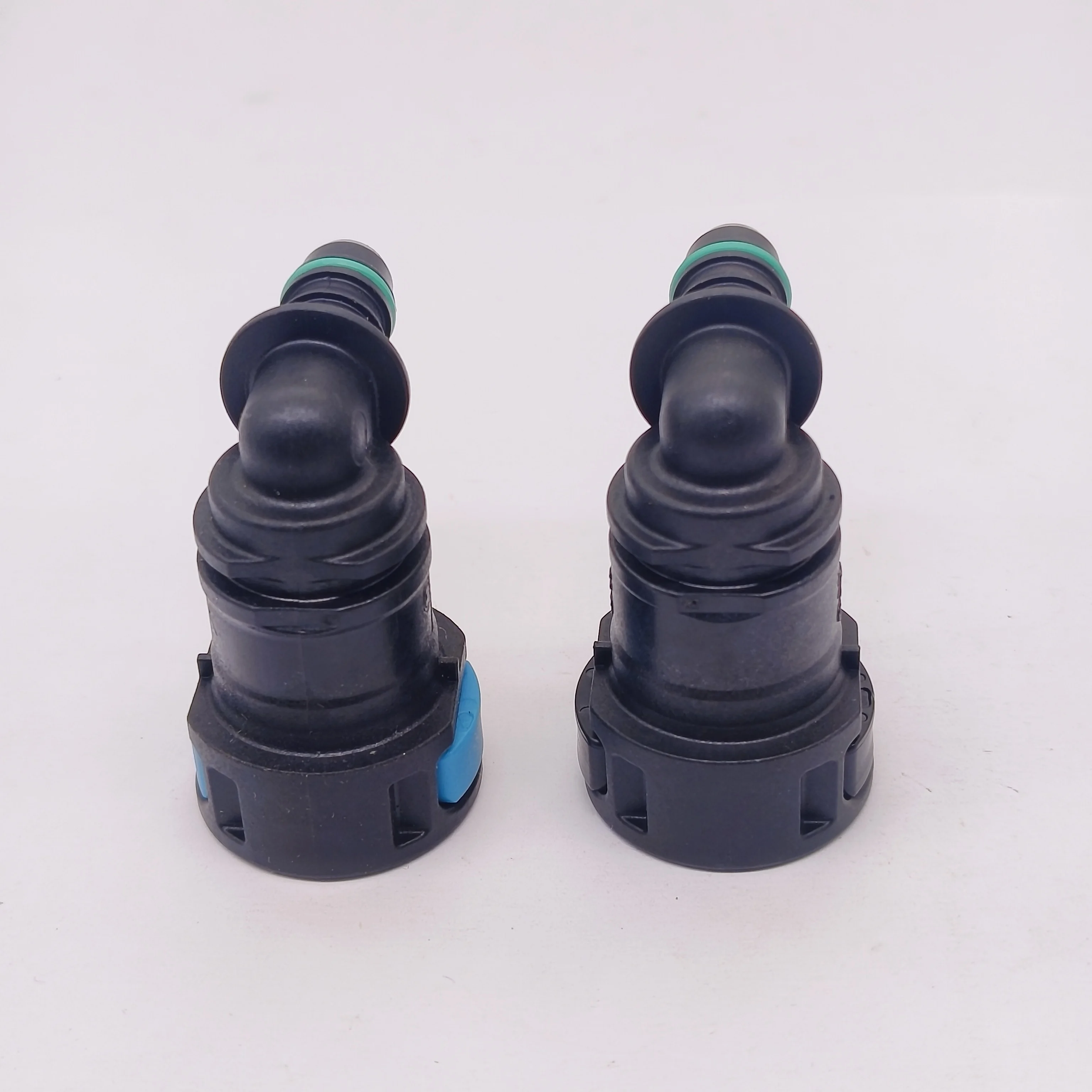 2pcs x 11.8 ID8 90&deg; Female Auto Car Fuel Line Hose Quick Release Connector Carburetor Part
