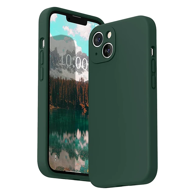 thumbnail image 1 of Square Liquid Silicone Soft Case for IPhone 15 14 13 11 12 Pro Max Mini X XR XS 7 8 Plus SE 2020 Full Lens Protection Cover, 1 of 5