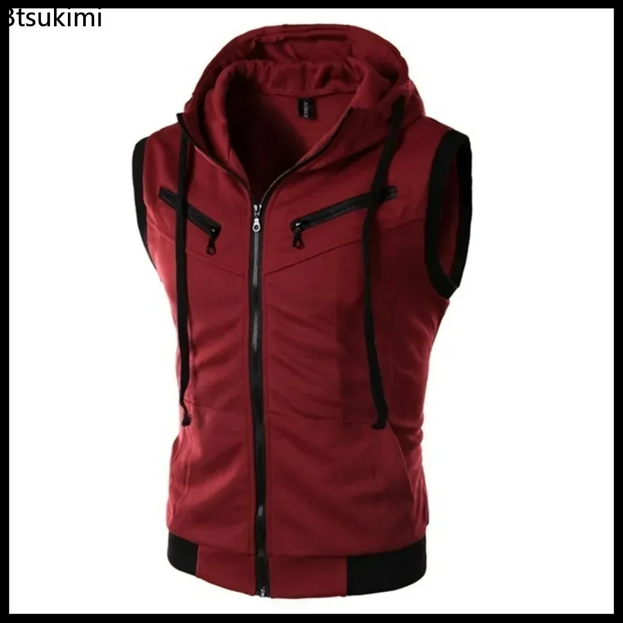 ☆新品☆ 8yards Men’s BIG HOODIE VEST 2025 Men's Sleeveless Hoodies Fashion Casual Zipper Hooded