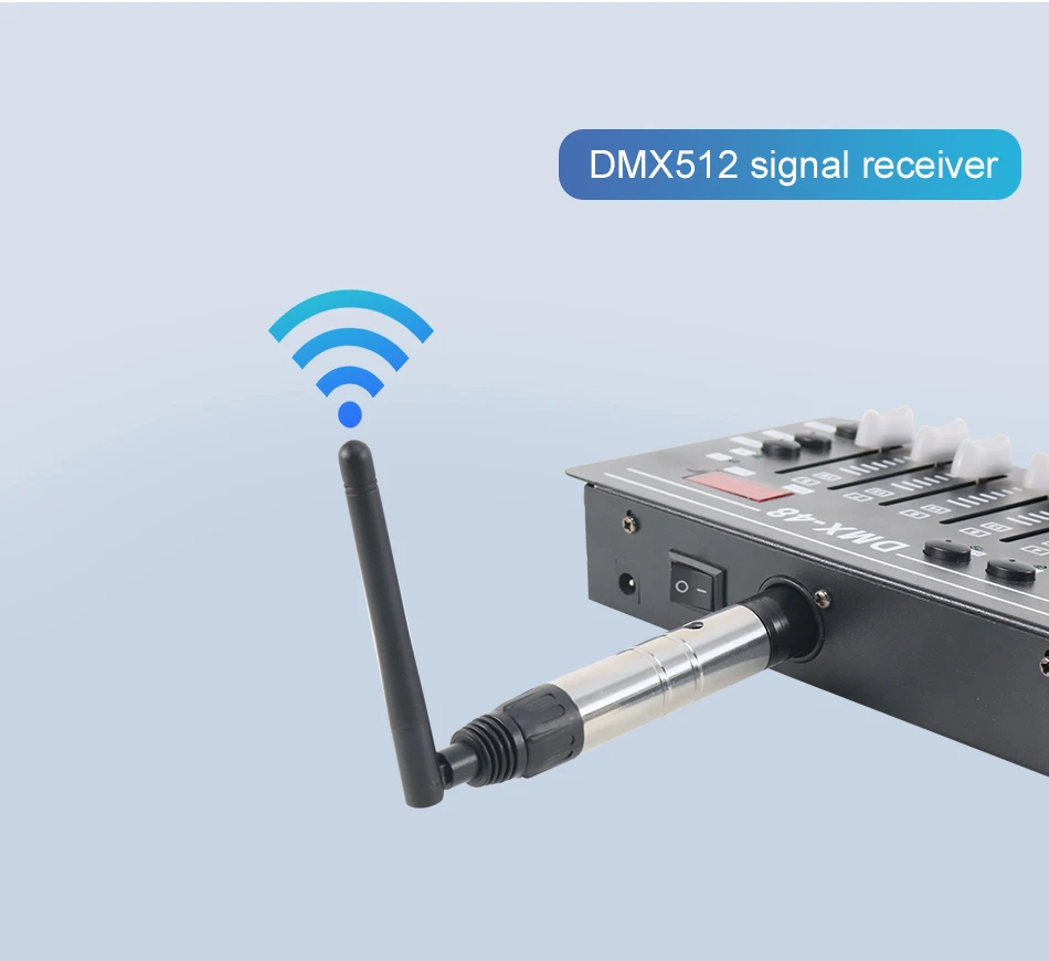 Description Picture 4 of itemDMX512 Dfi Controller 2.4G Wireless Transmitter Receiver For Disco DJ Party Bar Stage Par Moving Head Beam Laser Lighting