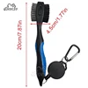 Golf Club Cleaner and Golf Club Brush 2 in 1 Retractable Zip-line Buckle and Retractable Sharp Pick Brush Head Wire Bristles 5