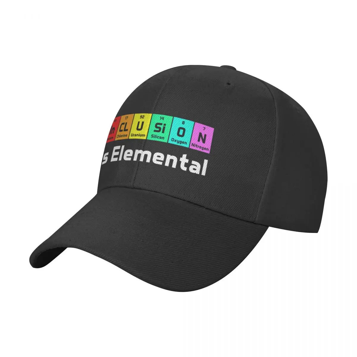 

Inclusion Is Elemental LGBT Flag Gay PrideCap baseball cap designer hat Cap male custom cap Men golf wear Women's