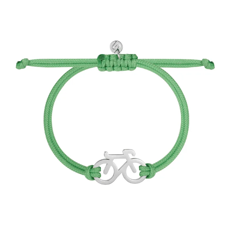 Trendy 2025 Pink Bicycle Pendant Sports Bracelet