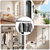 Metal No Punching Clothes Drying Rack Multi-Functional Stable Clothing Rod For Balcony Home 3