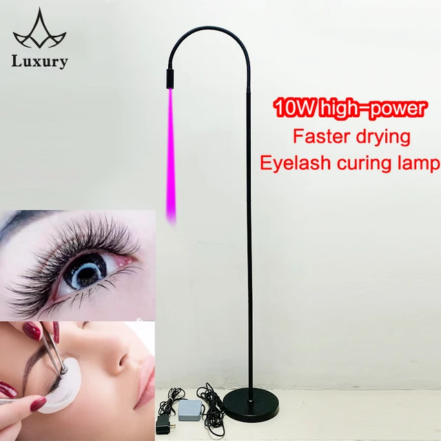 10W High Power UV Ultraviolet Light LED UV Glue Curing Light Beauty Eyelash False Eyelashes Grafting 10W High Power UV Ultraviolet Light LED UV Glue Curing Light Beauty Eyelash False Eyelashes Grafting Foot Step Switch Floor Lamp