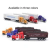 Alloy Car Carrier Truck Model Boy Christmas Toys Assembled Model Building Kits Tool 1/65 Scale Diecast Simulation Car Toys 6