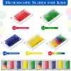120 Pcs Kids Prepared Microscope Slides Animals Insects Plants Flowers Biological Specimens  For Student School Science 2