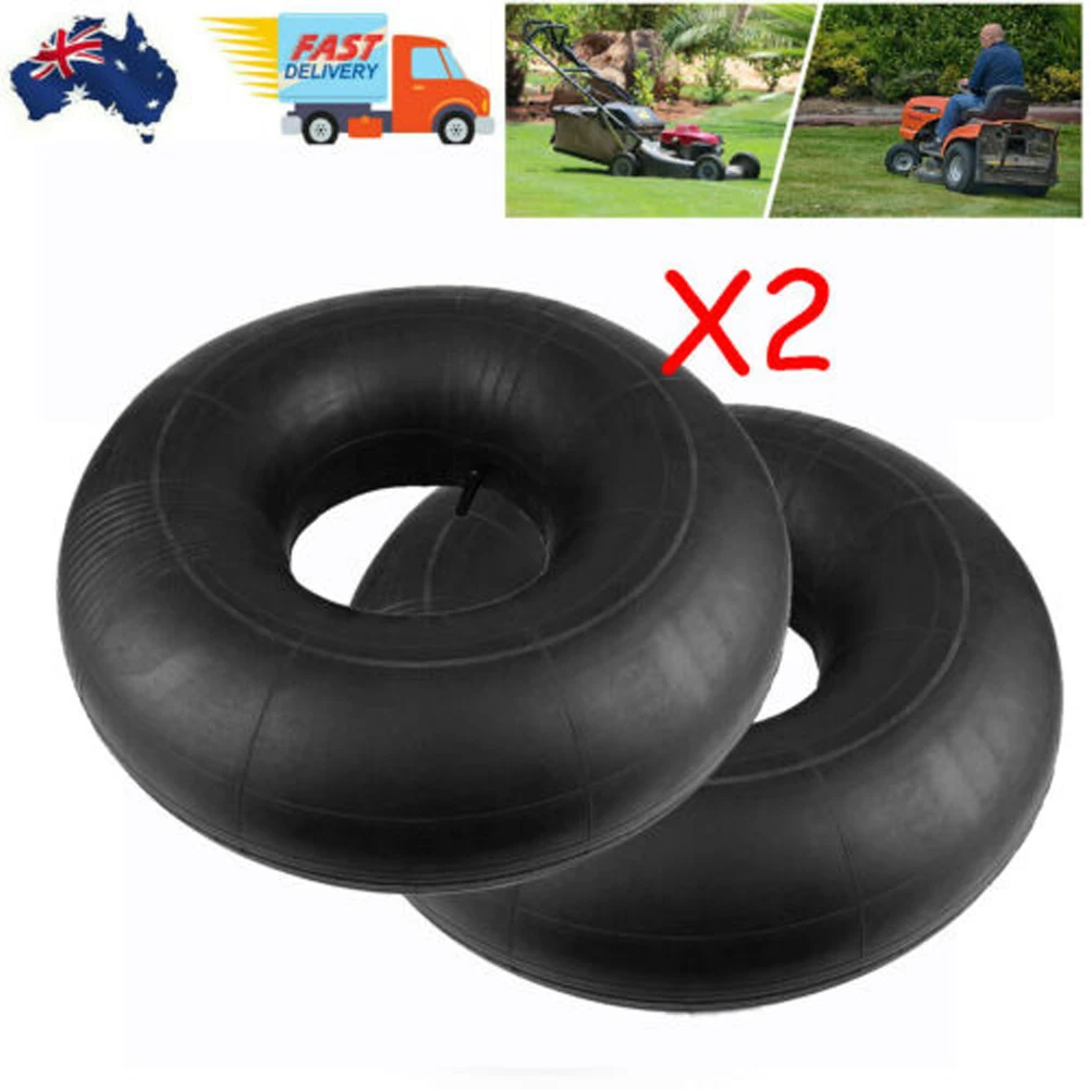 2 Tubi Interni 15x6.00-6 Valvola TR13 – Per Carrelli, Carriola, Tillers – PVC Nero