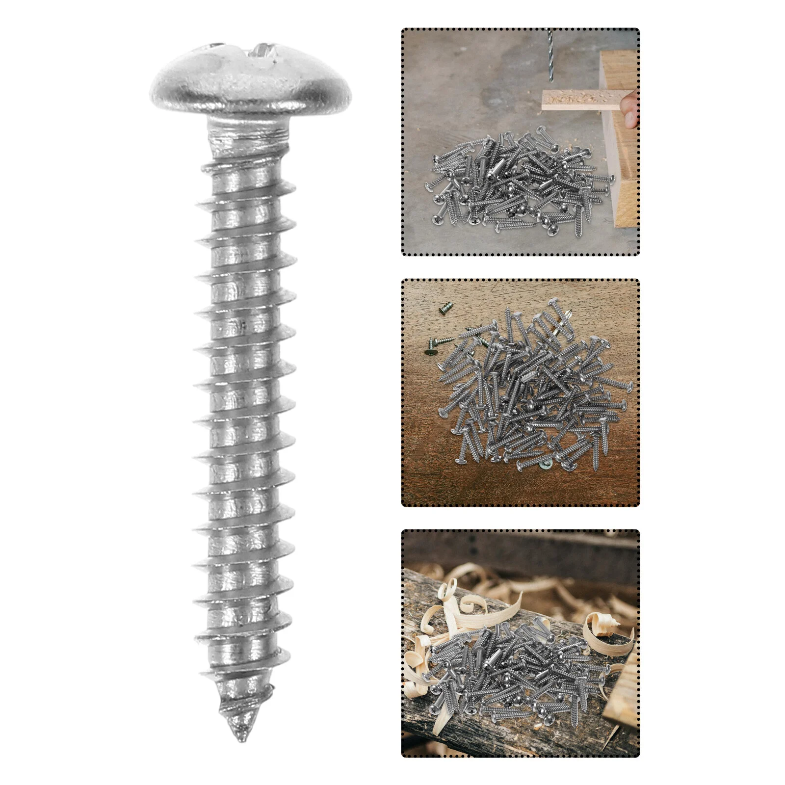 

Woodworking Screws Self Drilling 1 Inch Flat Head for Tapping Metal Self-tapping