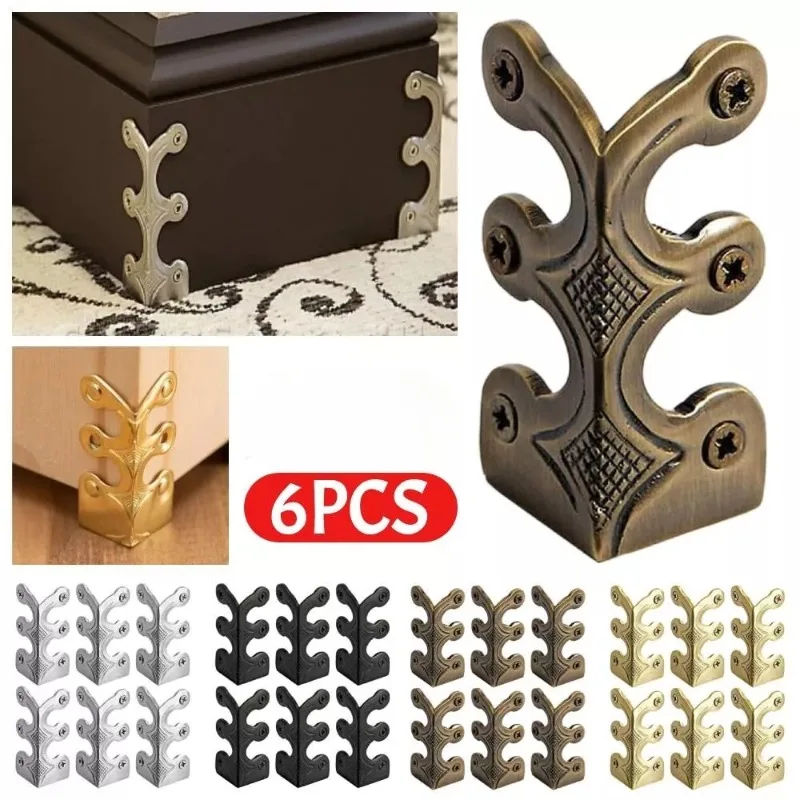 6/12PCSVintageCornerBracketsIronDecorativeCornerGuardBaseBoardProtectorsEdgeCoverDIY-AliExpress13