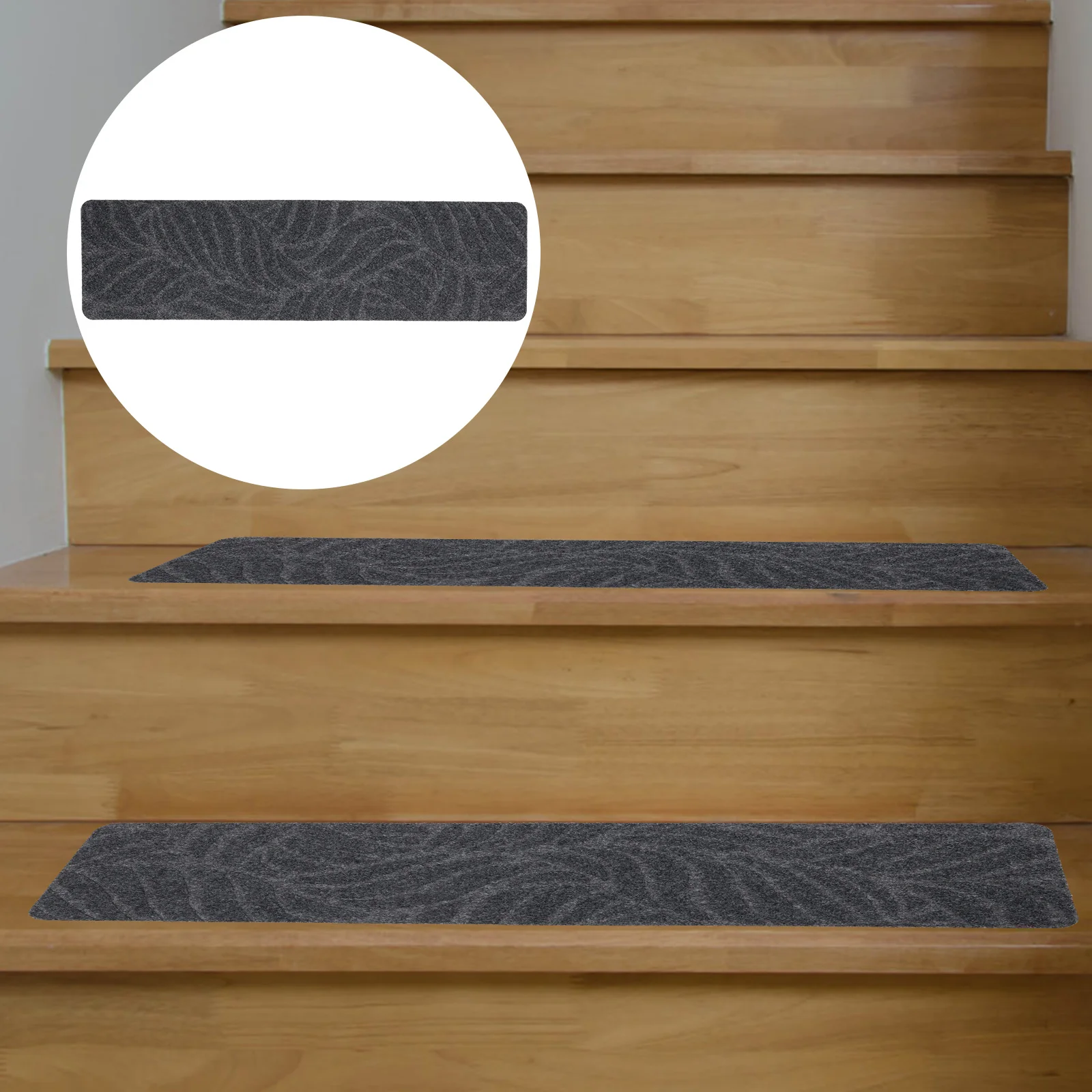 

4 Pcs Non-slip Stickers Anti-slip Mat for Stairs Child Nail Grip Strips Polyester (Polyester) Self-adhesive Step