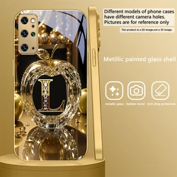 Creative Gift Gold Letter 'L' Golden Glass Phone Case - Galaxy S20 FE (JS - SMJ32509011)