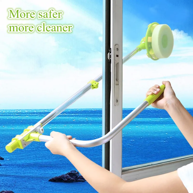 

Telescopic High-rise cleaning Glass Sponge ra Mop Cleaner Brush for Washing Windows Dust Brush Clean The Windows