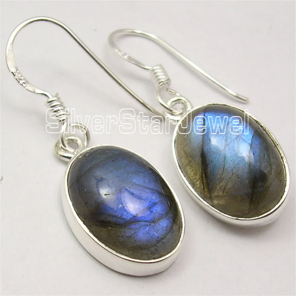 Many Color Classic Semi-precious Stone Drop Earrings 1.2
