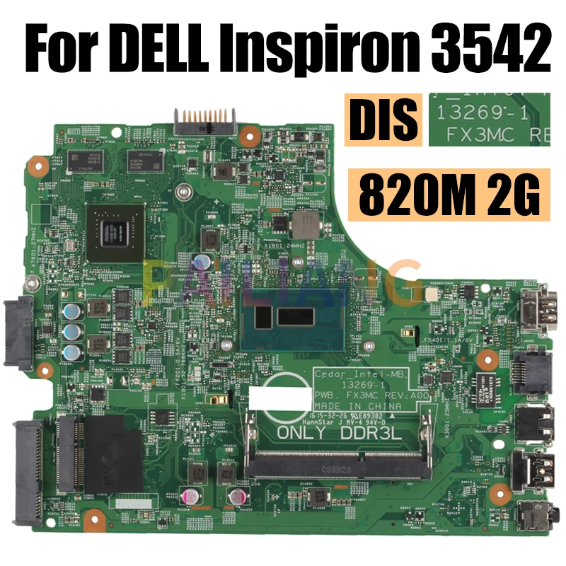 Placa-mãe do Portátil para Dell Inspiron 3542 Mainboard 132691 2957u i3 i5 i7 ö Geração 820m 2g 00 Xdmh 0t7tc4 Testado Completo - Imagem 6